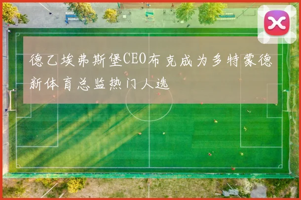 德乙埃弗斯堡CEO布克成为多特蒙德新体育总监热门人选