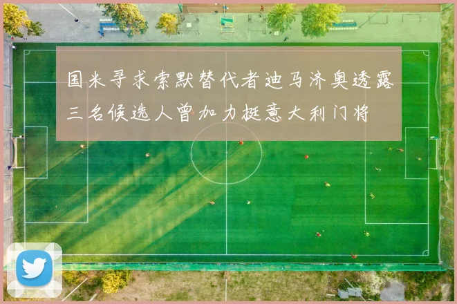 国米寻求索默替代者迪马济奥透露三名候选人曾加力挺意大利门将
